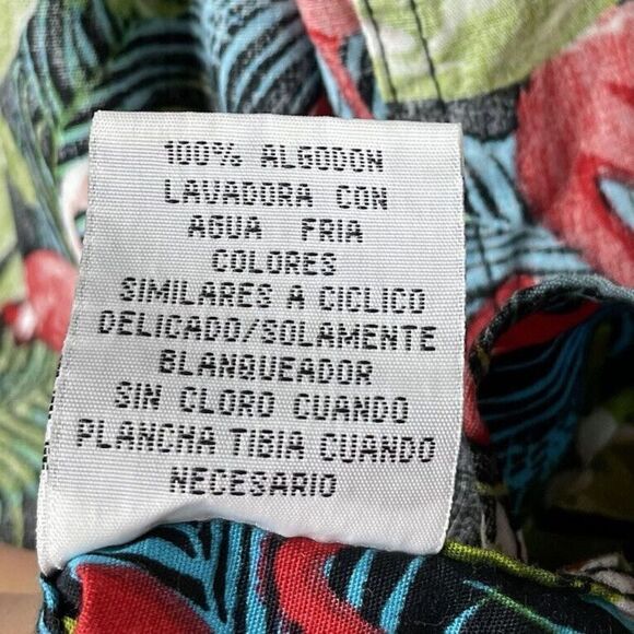 MOLOKAI Surf Mens Tropical Flamingo Print Button-Down Shirt EUC Large L Cotton - Picture 8 of 8